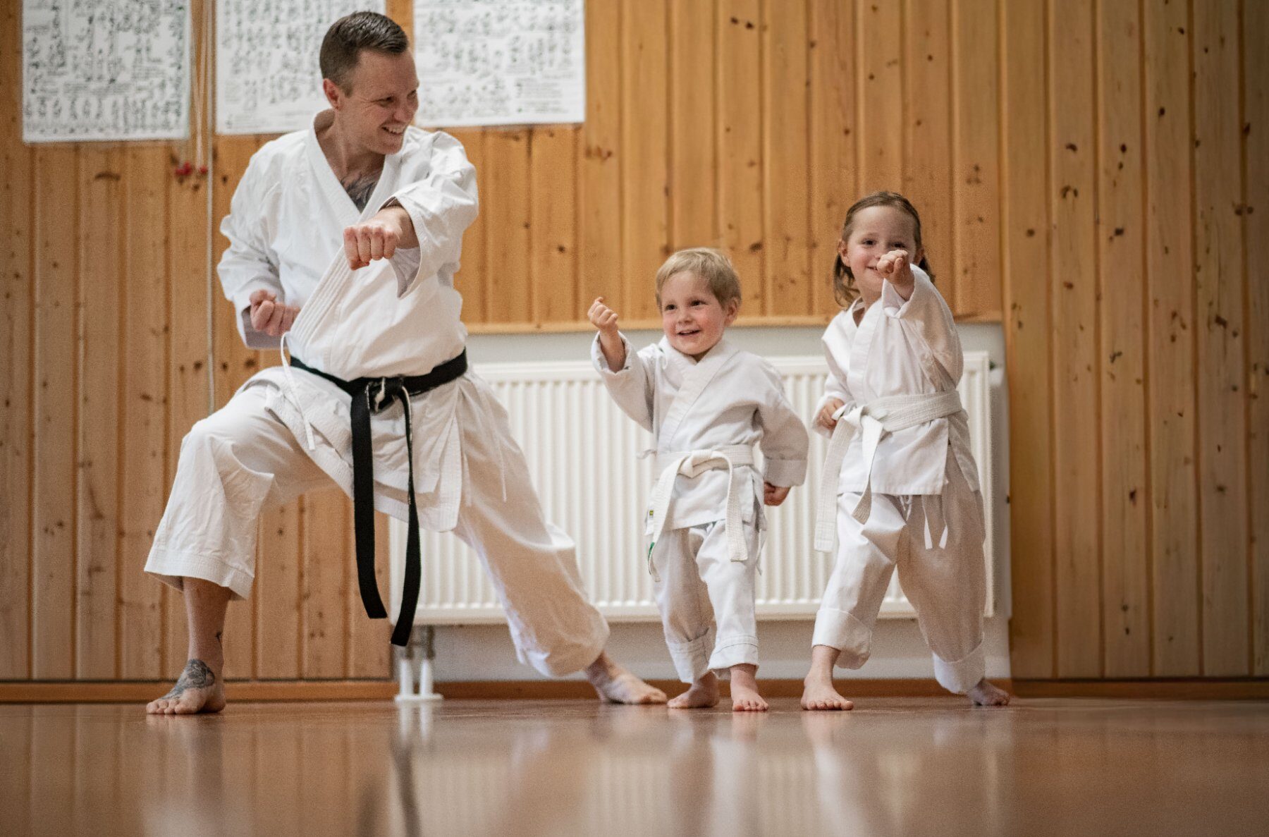Kindertraining im Dojo